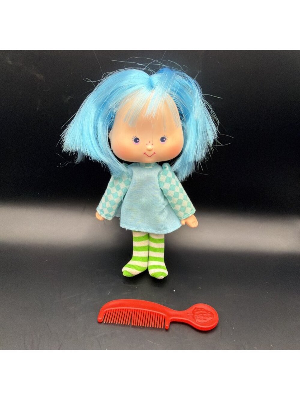 VTG 1979 Kenner Strawberry Shortcake Blueberry Muffin Flat hands 1st issue Comb